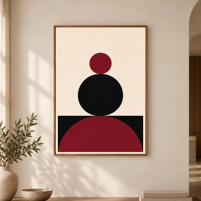Crimson Balance — Art print-3 - Black / 60 x 90 cm