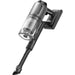 Handheld vacuum cleaner with a clear dustbin on a white background
