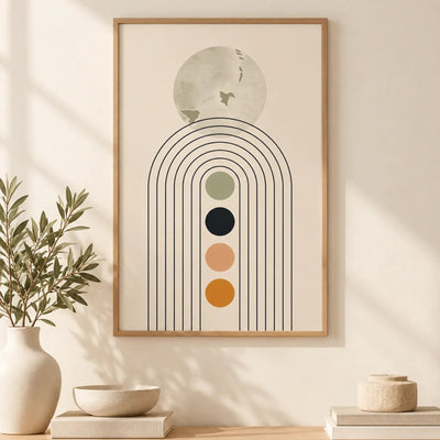 Earth & Flow — Art print-1 - Black / 60 x 90 cm