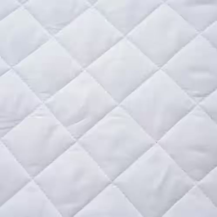 Essential 3-Piece Diamond Quilted Bedspread Set 160X220Cm - White