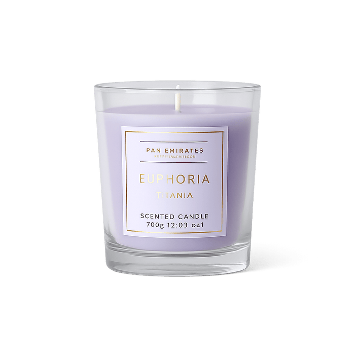 Euphoria Titania Jar Candle 200gm-Ivory