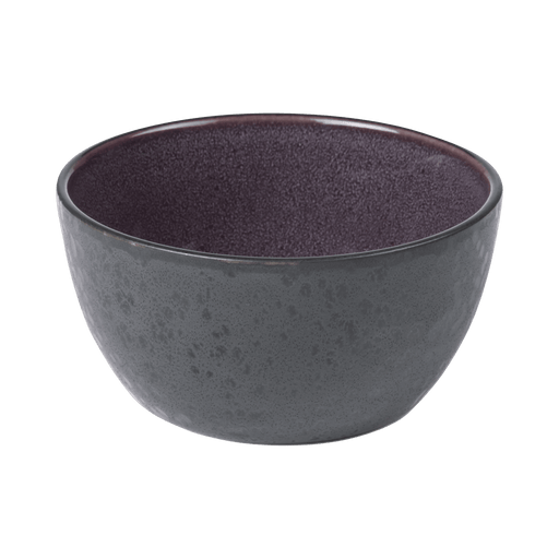 Dark gray ceramic bowl on a transparent background