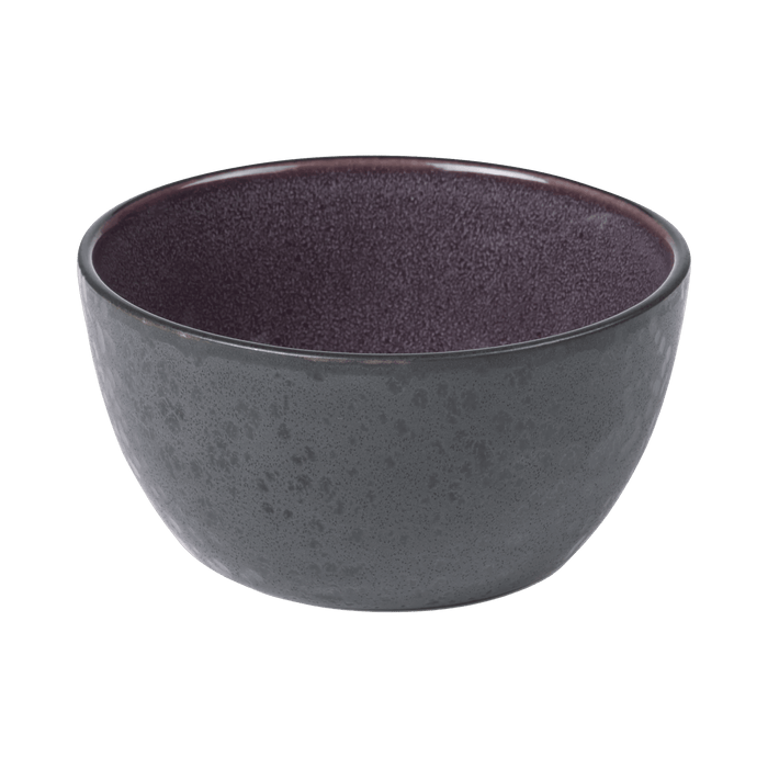 Dark gray ceramic bowl on a transparent background