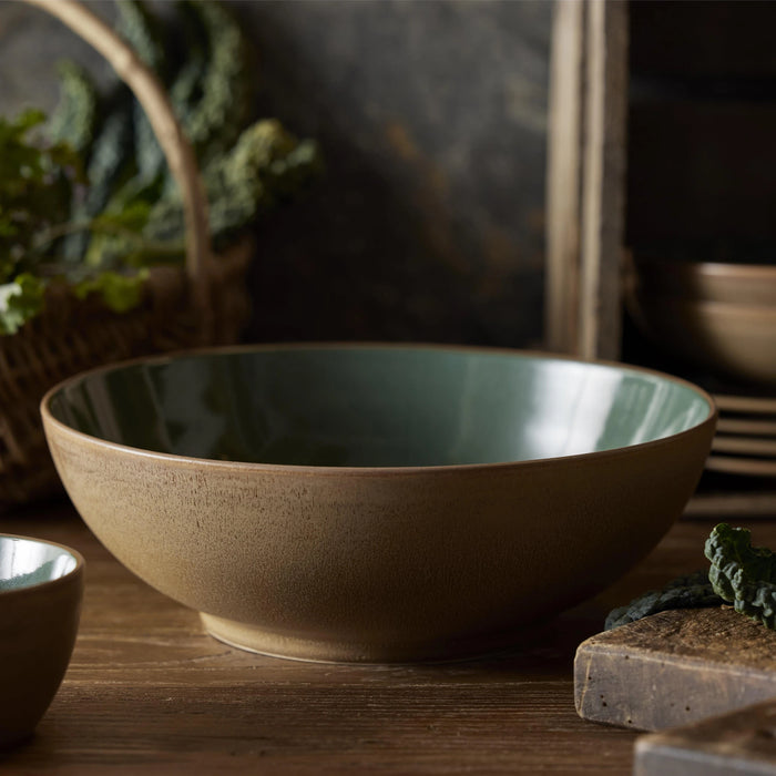 Bowl Wood Wood/Forest Stoneware
