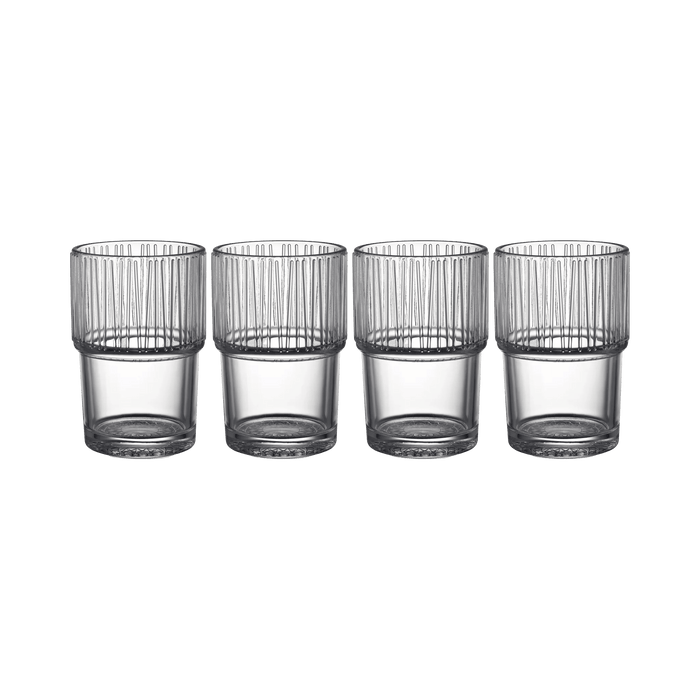 Cafe Glass Kusintha 4 Pcs Clear