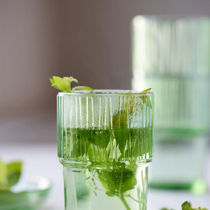 Cafe Glass Kusintha 4 Pcs Green