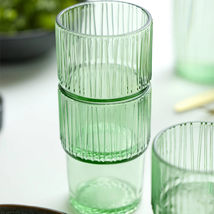 Cafe Glass Kusintha 4 Pcs Green