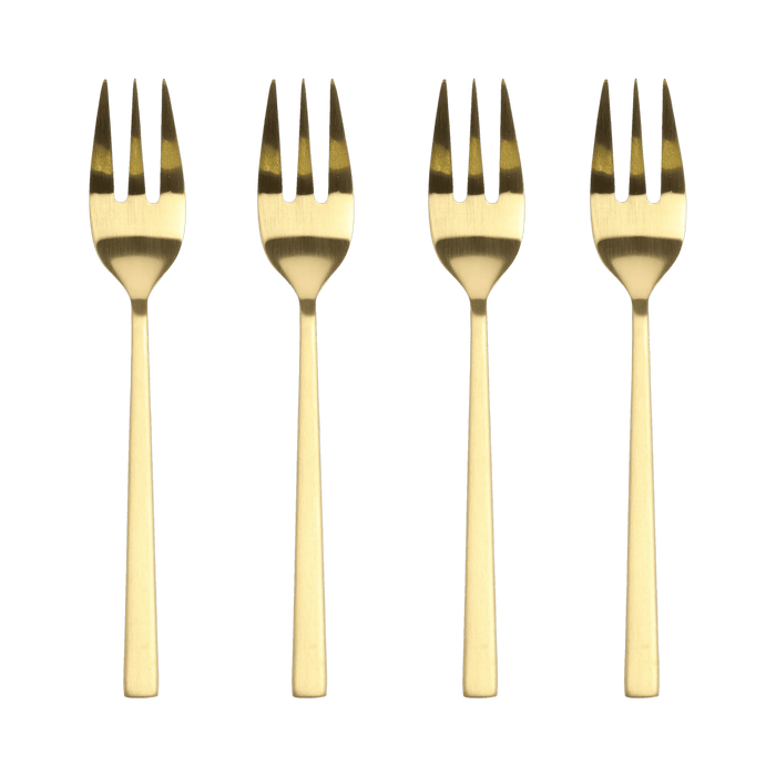 Cake Fork 4 Pcs Brass