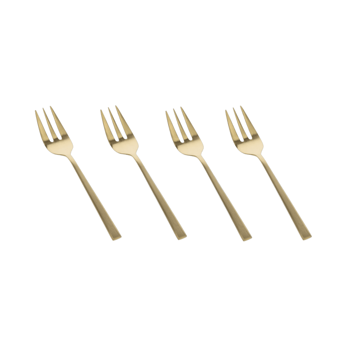 Cake Fork 4 Pcs Brass