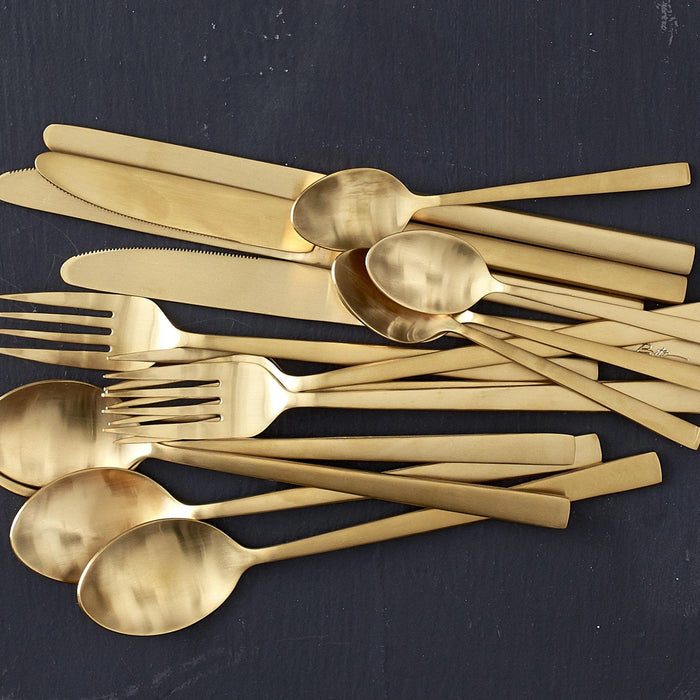 Cutlery Brass Matte Finish