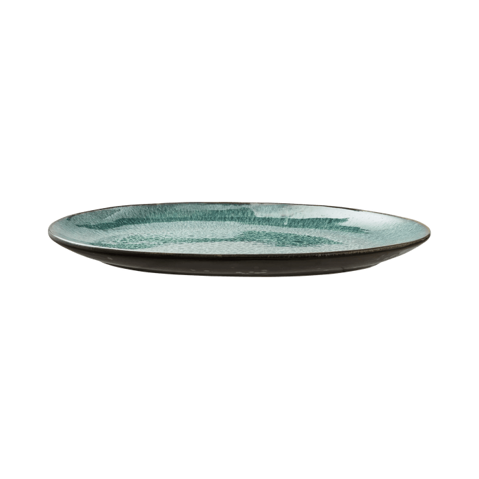 Dish Oval Black/Green