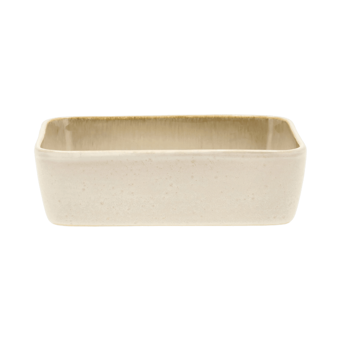 Dish Rectangular Cream/Cream Stoneware