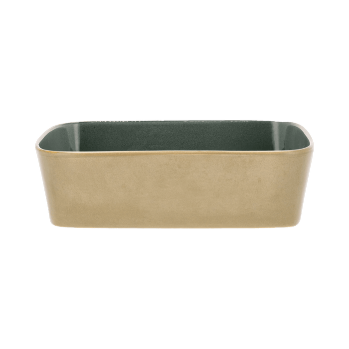 Dish Rectangular Wood/Forest Stoneware