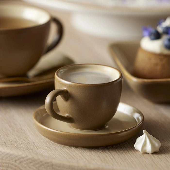 Espresso With Saucer Wood Wood/Sand