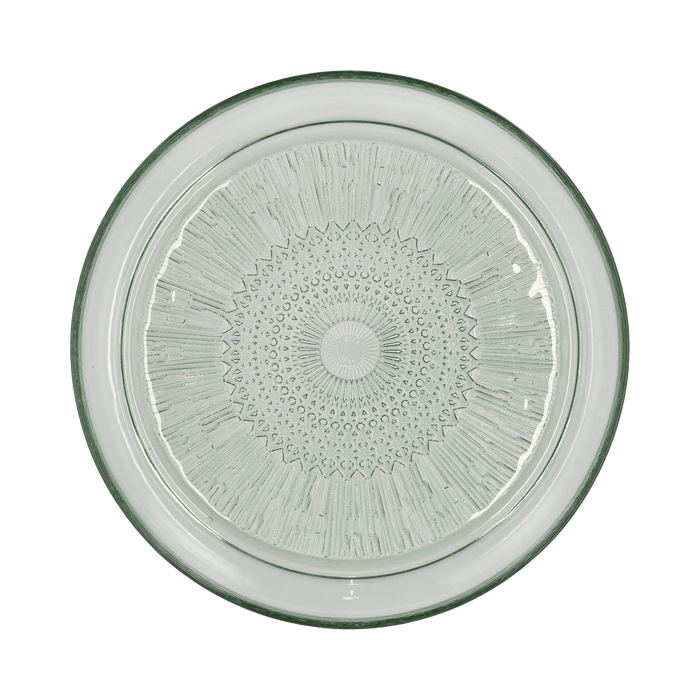 Glass Plate Kusintha Green 25x25x2.2cm