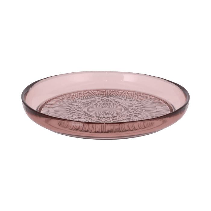 Glass Plate Kusintha Pink