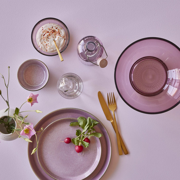 Glass Plate Kusintha Pink