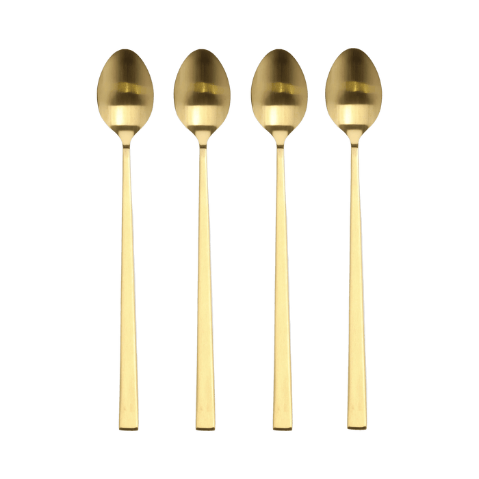 Latte Spoon 4 Pcs Brass