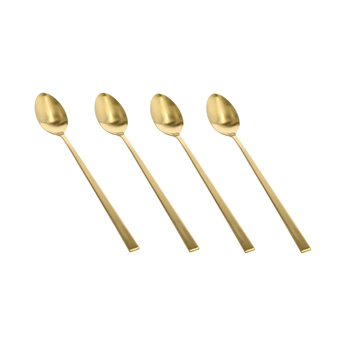 Latte Spoon 4 Pcs Brass