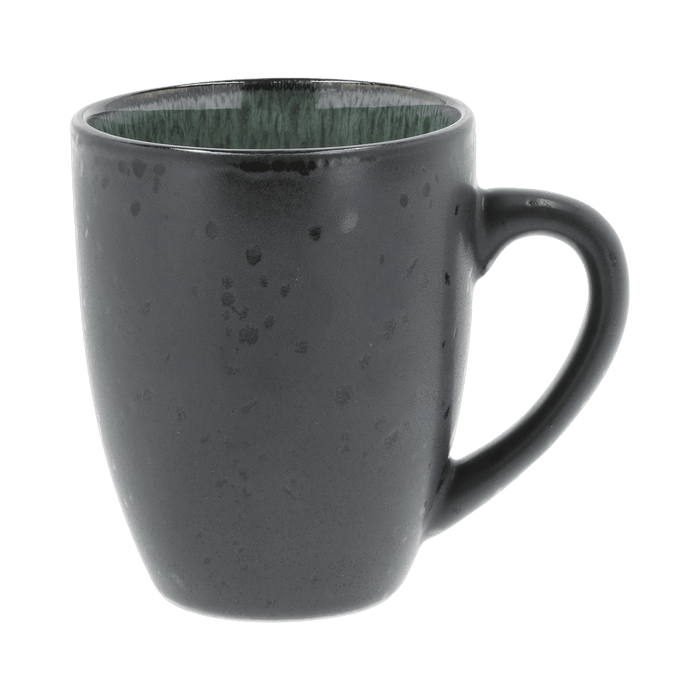 Mug W Handle Black/Green