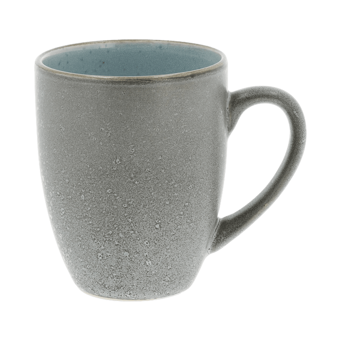 Mug W Handle Grey/L.Blue
