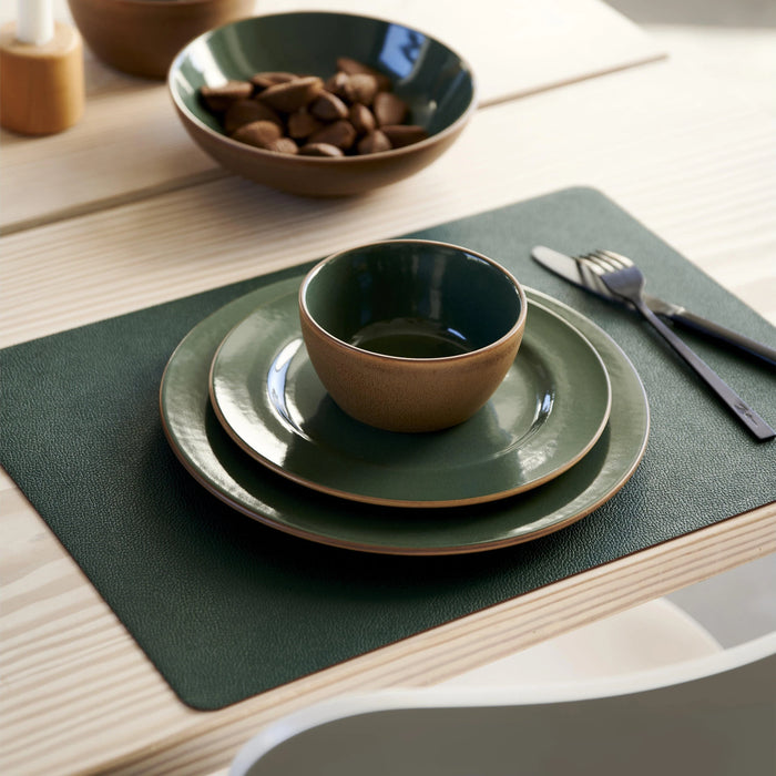 Placemat 4 Pcs Pine Green/Dark Brown