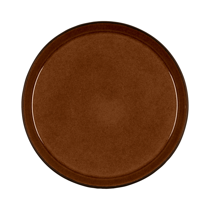 Plate Gastro Black/Amber 27x27x1.8cm