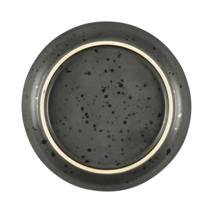 Plate Gastro Black/Green 17x17x2.5cm