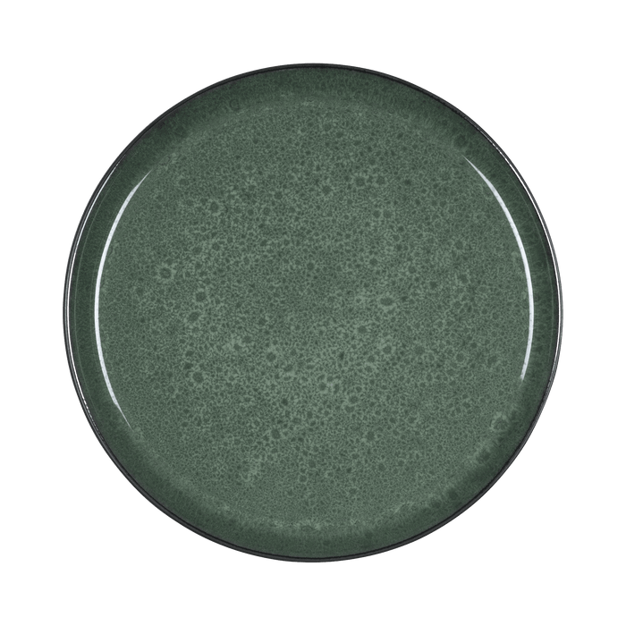Plate Gastro Black/Green 27.3x27.3x2.5cm