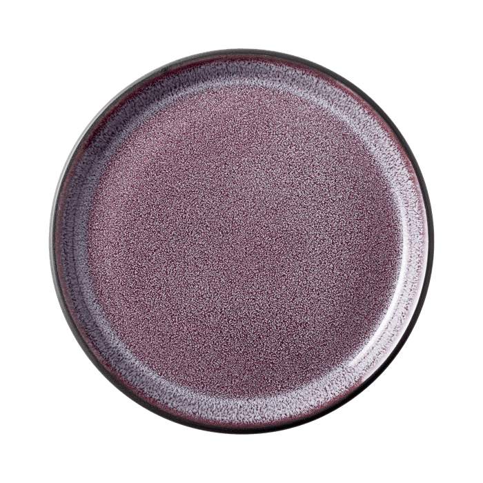 Plate Gastro Black/Lilac 17x17x2.5cm