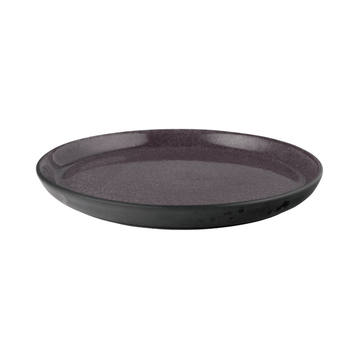 Plate Gastro Black/Lilac 21x21x2.5cm