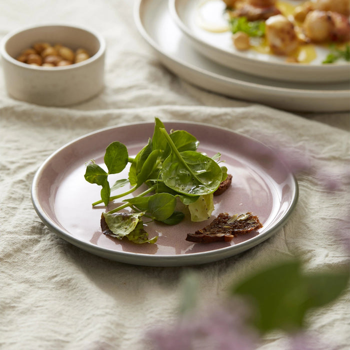 Plate Gastro Grey/Light Pink 17x17x2.5cm