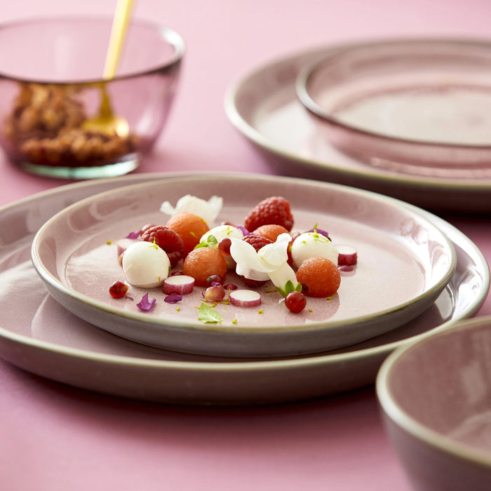Plate Gastro Grey/Light Pink 21x21x2.5cm