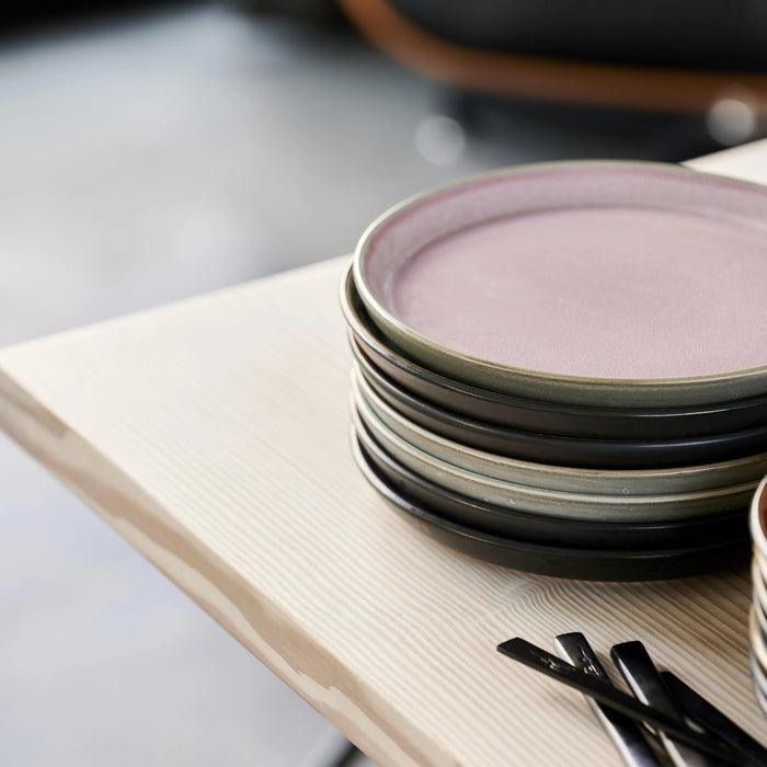 Plate Gastro Grey/Light Pink 21x21x2.5cm