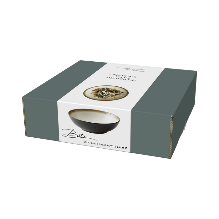 Product packaging with a bowl illustration on a white background