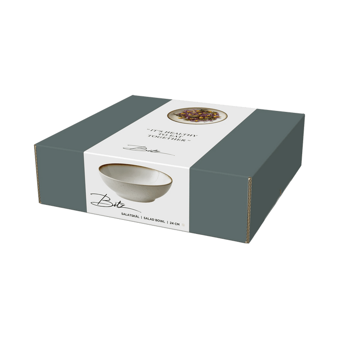 Salad Bowl Cream/Cream 24x24x7cm