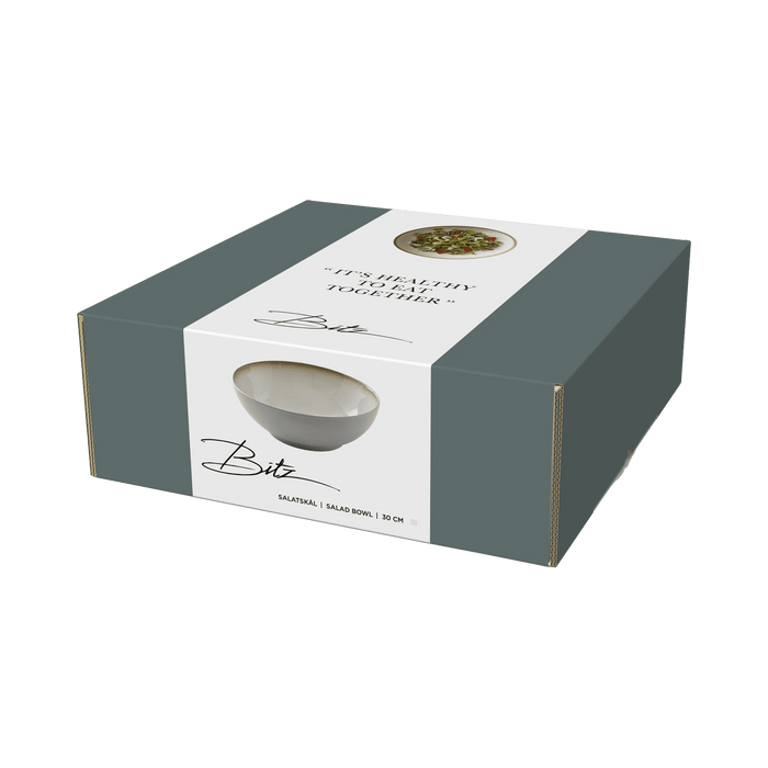 Salad Bowl Cream/Cream 30x30x10.5cm