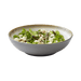 Bowl of salad with greens and cauliflower on a transparent background