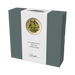 Product packaging with a bowl of salad and text on a green background