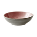 Ceramic bowl with a two-tone design on a transparent background