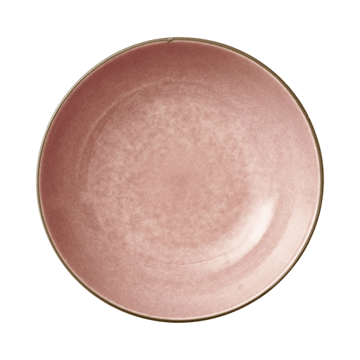 Pink ceramic plate on a transparent background