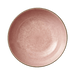 Pink ceramic plate on a transparent background