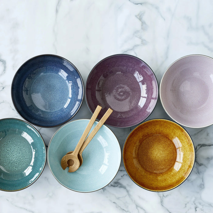 Salad Bowl Grey/Lightblue 30x30x10cm