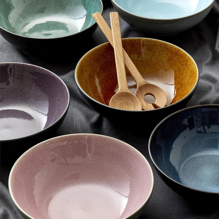 Salad Bowl Grey/Lightblue 30x30x10cm
