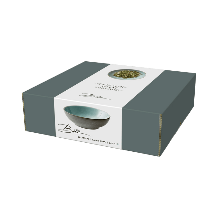 Salad Bowl Grey/Lightblue 25x24x7cm