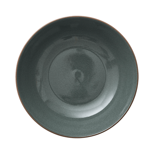 Dark gray ceramic bowl on a transparent background
