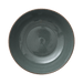 Dark gray ceramic bowl on a transparent background