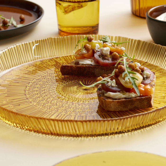 Serving Dish Round Kusintha Amber