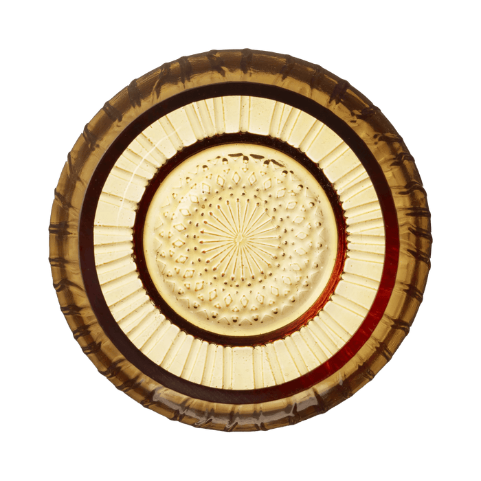 Tealight Holder Kusintha 2 Pcs Amber Glass