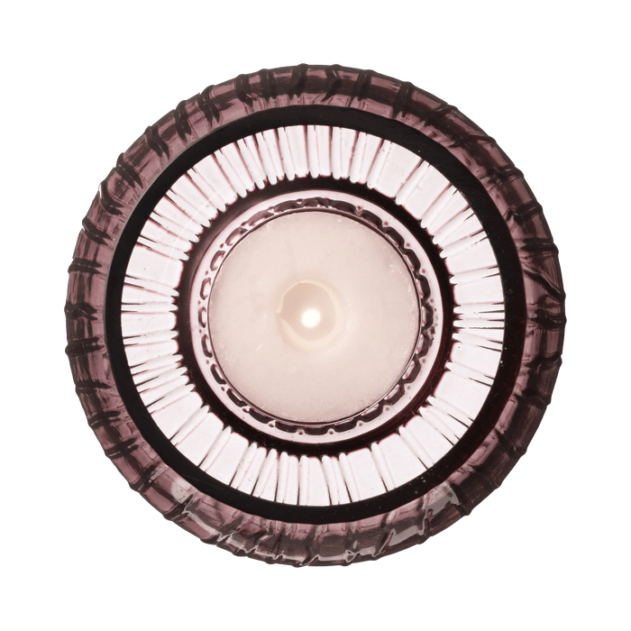 Tealight Holder Kusintha 2 Pcs Pink Glass
